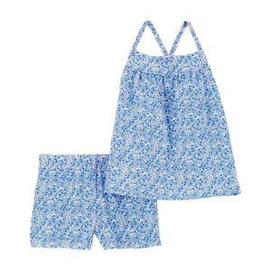 Baby Girl Carter's Blue Floral Tank Top & Shorts Set/NWT/6 months